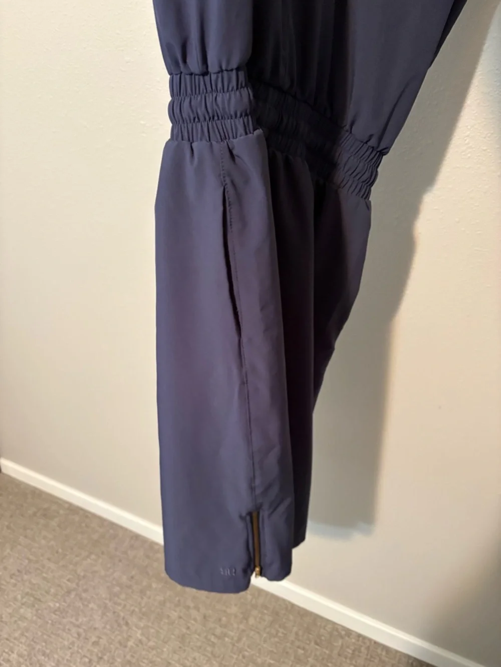Albion Navy Drawstring Waist Midi Dress - Picture 10 of 10